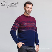 Alibaba.Com Supplier Men'S Mix Color Fashion O Neck Pullover Cashmere Sweaters